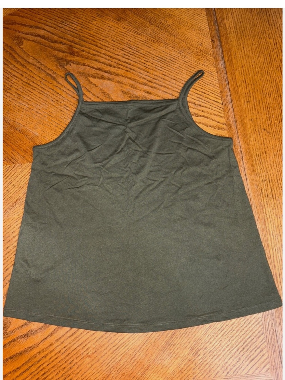 Old Navy Olive Green Spaghetti Strap Camisole Medium NWOT